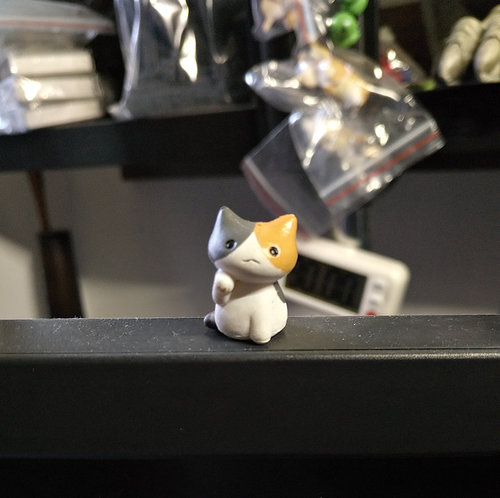 日本摆件显示器小猫公仔