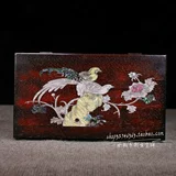 Инкрустация камня из розового дерева, коробочка для хранения из натурального дерева из старинного материала, сундук с сокровищами