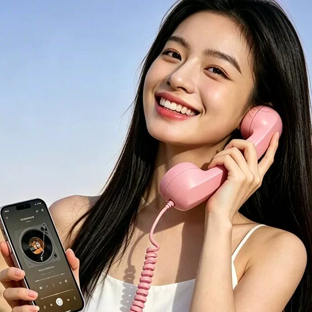 手机复古外接电话听筒手柄type-c接口有线多功能通用礼物新奇特