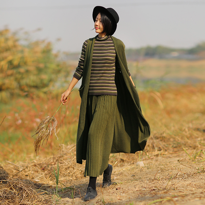 忘城秋日天空文艺范修身保暖马甲