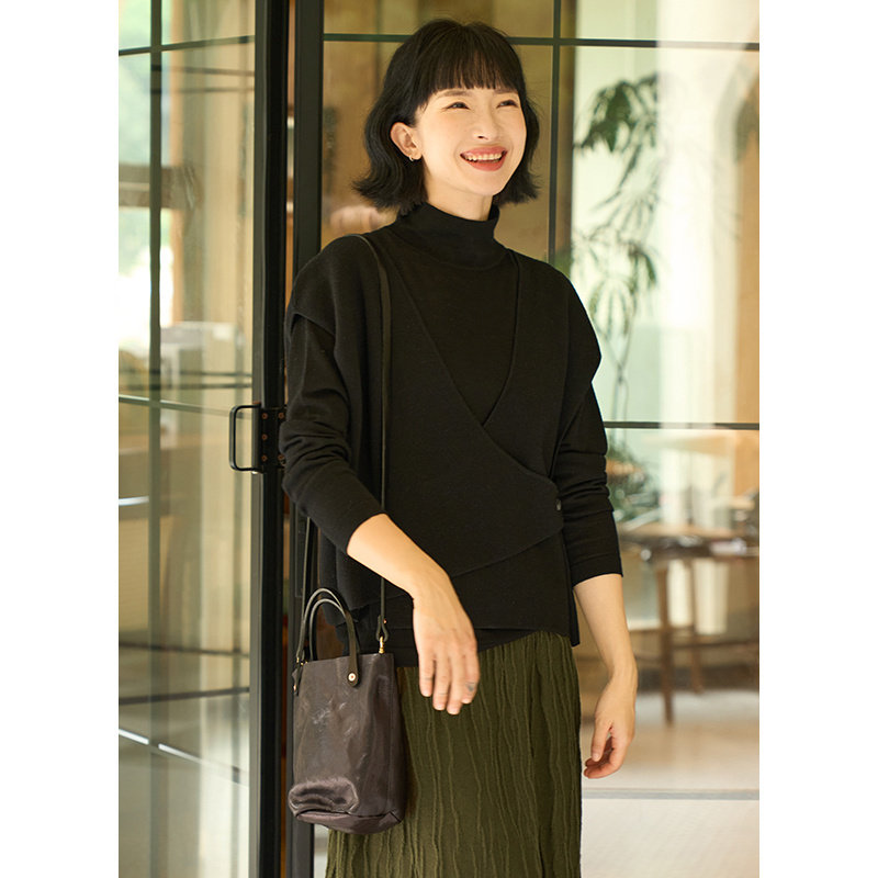 忘城文艺复古绵羊毛纽扣