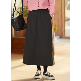 380g全棉双股纱松紧腰复古小A半身裙 24新品 忘城L139座 时光信箱