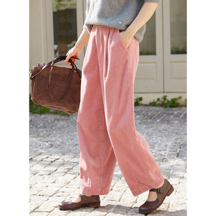 复古文艺100%棉8坑灯芯绒气球裤 忘城H934座 早秋新款 呓语 女 爱