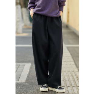 裤 忘城T650座 人棉氨纶混纺针织加厚保暖卫裤 秋冬新款 子女 冬之序