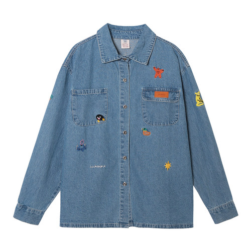 翻领叠穿百搭休闲衬衣