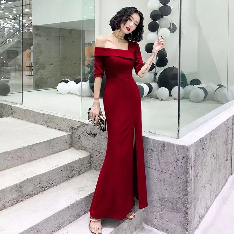 平时礼服新款高贵女王主持人服气