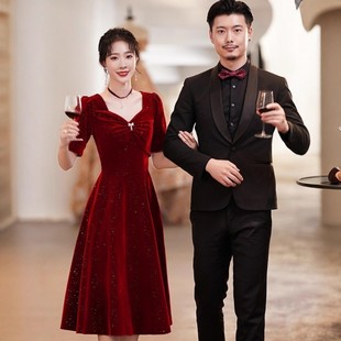 敬酒服新娘新款 小个子连衣裙 结婚回门服高级红色裙子订婚新婚便装