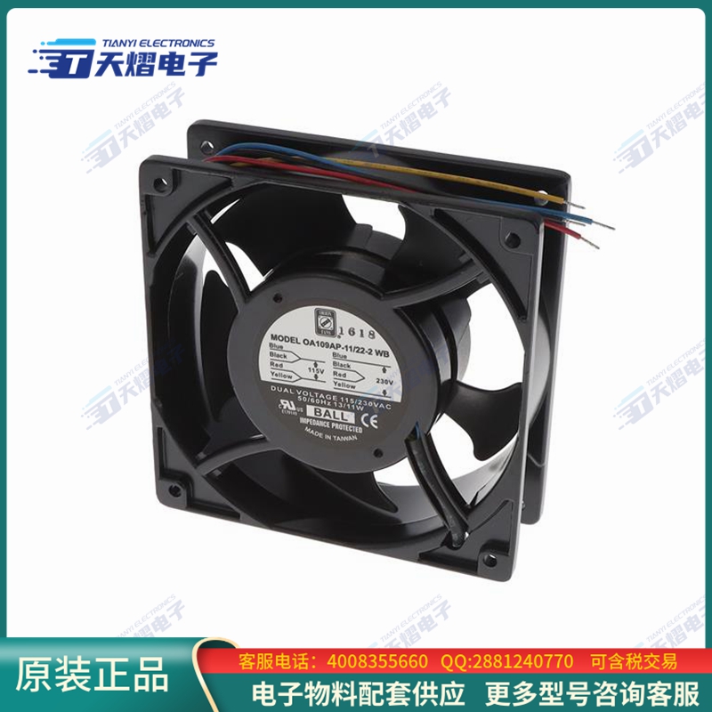 AC风扇OA109AP-11/22-2WB【FAN AC 120X38 110/220V】