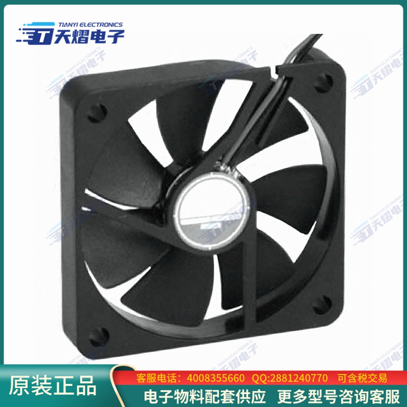 无刷直流风扇OD6010-12HB01A【FAN AXIAL 60X10MM 12VDC WIRE】