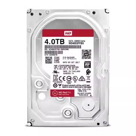 WD/西部数据 WD4005FFBX红盘Pro 网络储存 企业级NAS硬盘 4TB 4T