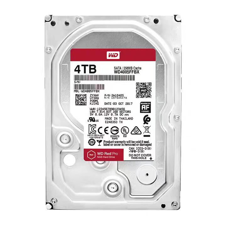 WD/西部数据 WD4005FFBX 红盘Pro 网络储存企业级NAS 机械硬盘4TB