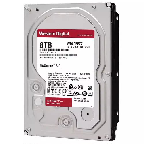 WD80EFPX红盘8T硬盘