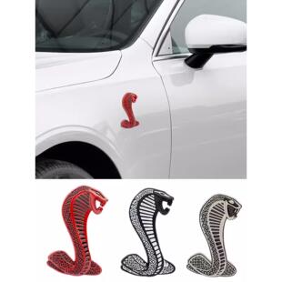 汽车改装野马眼镜蛇车标中网标谢尔比个性车身贴装饰车贴金属尾标