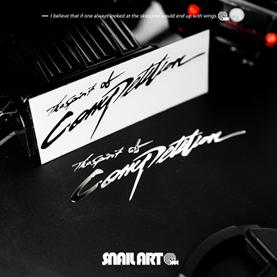 TheSpirit Of Competition竞技精神英文金属贴纸个性创意细节贴饰