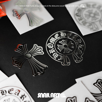 克罗心金属贴纸个性创意高级感手机平板笔记本电脑吉他装饰车贴纸