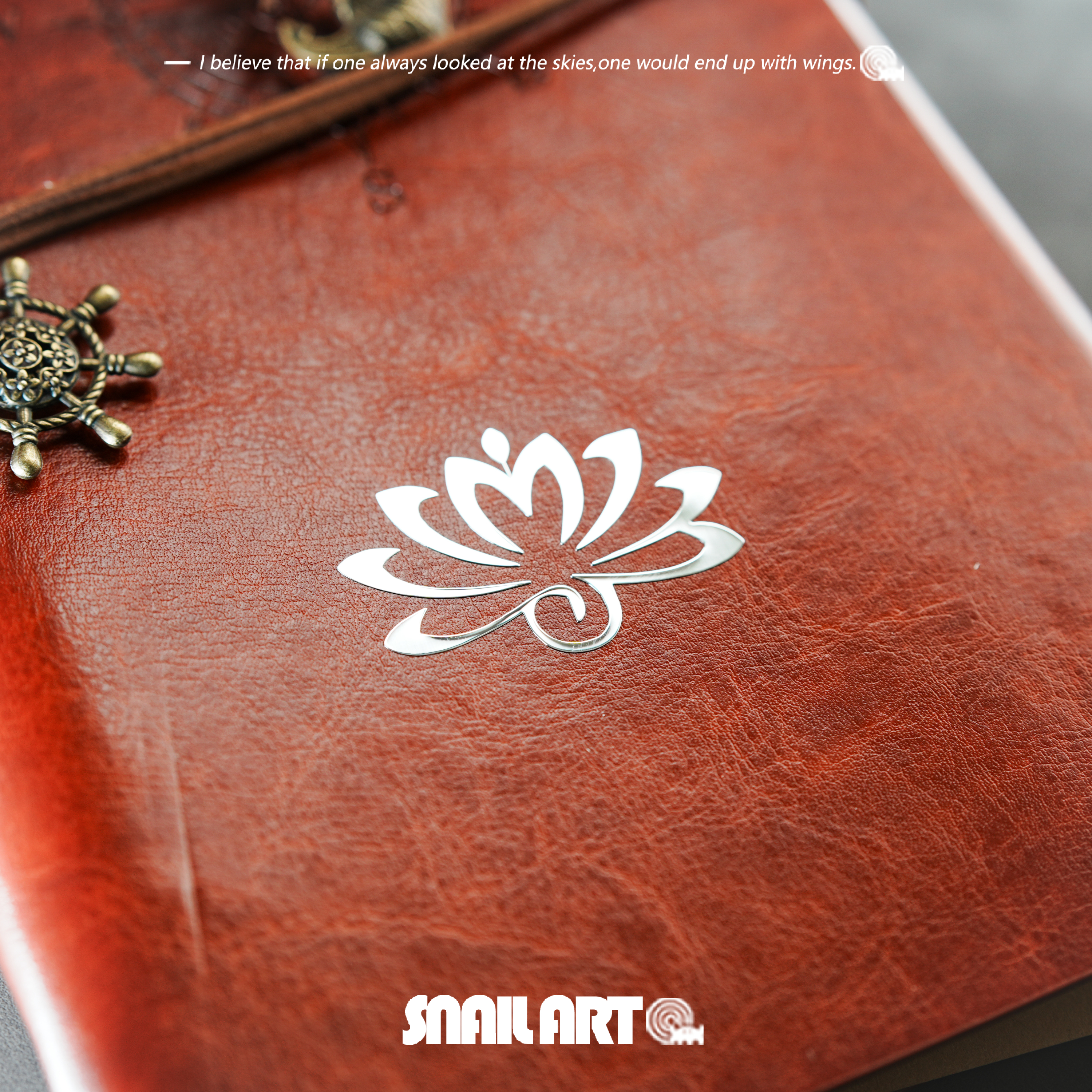 南无阿弥陀佛佛系小莲花金属贴纸藏文梵文创意笔记本电脑手机车贴