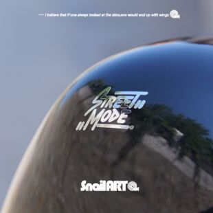 SN蜗牛金属贴纸街道模式个性创意3d立体机车头盔机箱平板装饰贴饰