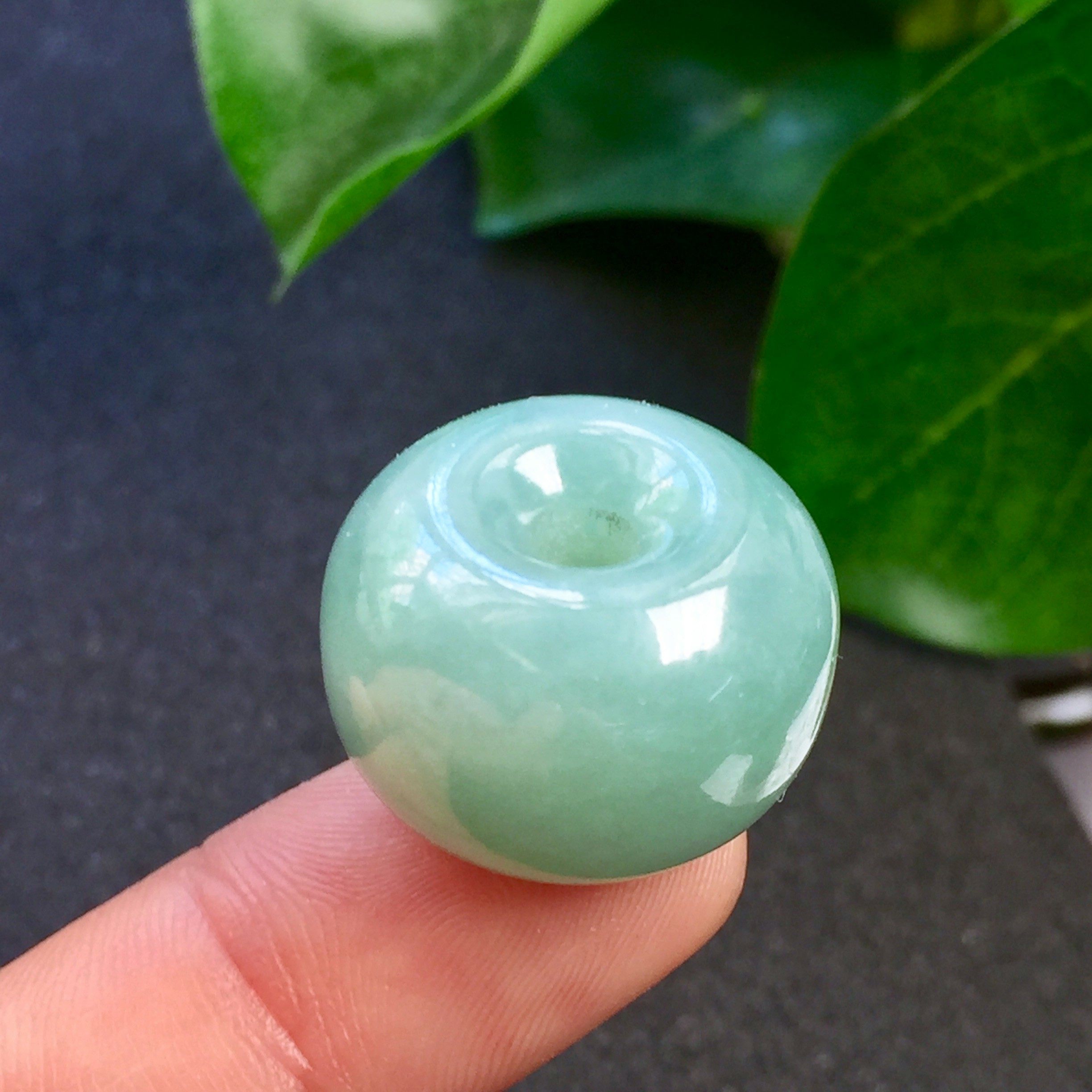 4)【泗隆珠宝】冰蓝花路路通翡翠玉吊坠天然a货加厚玉石