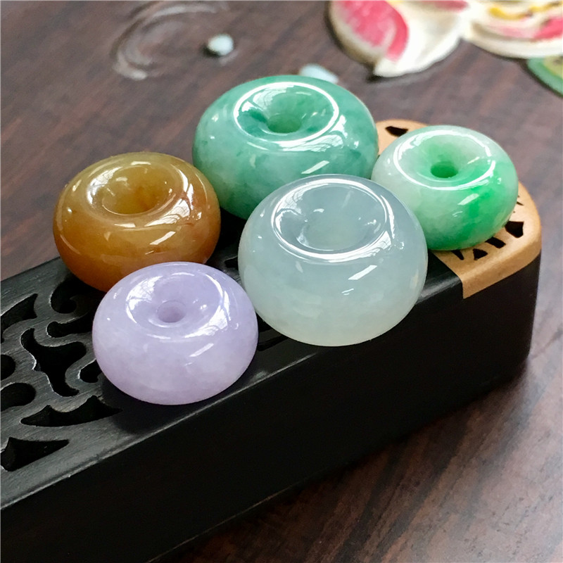 加厚阳绿紫罗兰桶珠单珠手链串珠