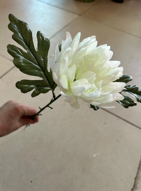 仿真枝花带枝带叶枝高40厘米可用于灵堂布置围棺花枝