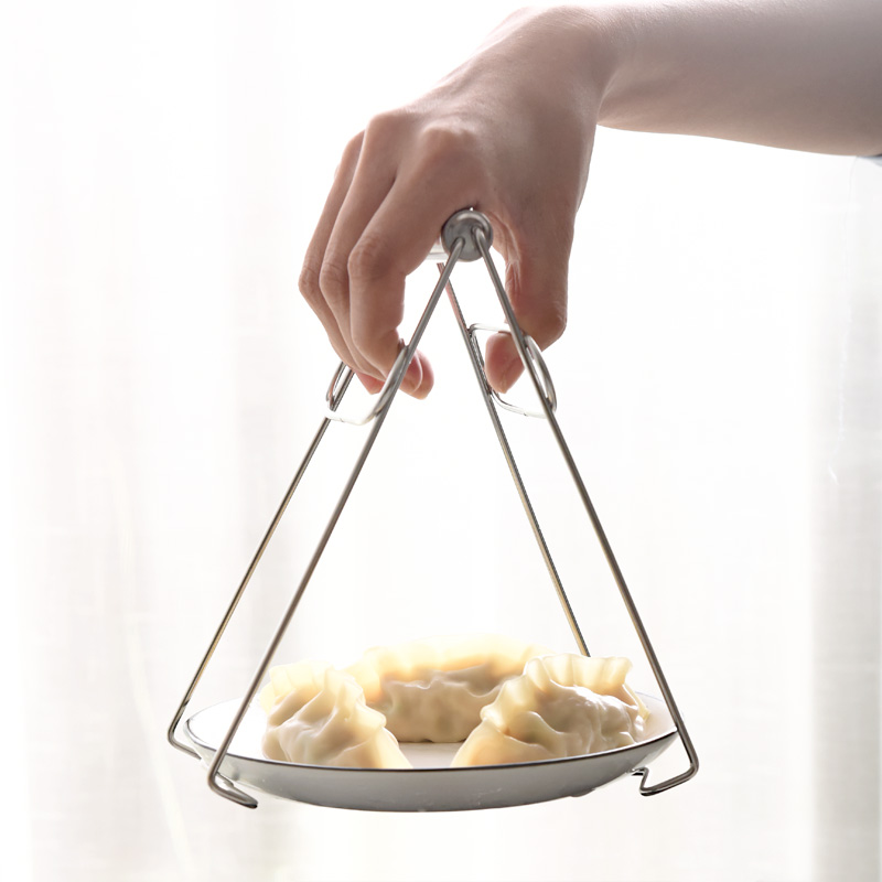 家用 厨房不锈钢万用盆碗夹提盘器万能夹盘子夹 防烫夹取碗夹碗器