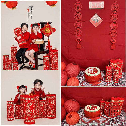喜庆中国风儿童装饰摄影摆件灯笼