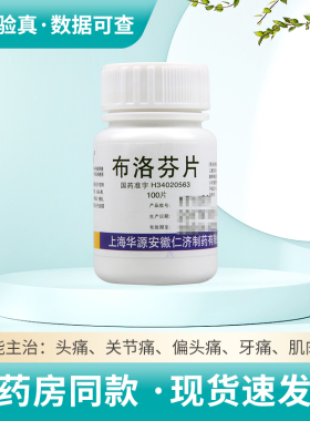 仁济堂 布洛芬片 0.1g*100片/盒缓解轻至中度疼痛关节痛牙痛