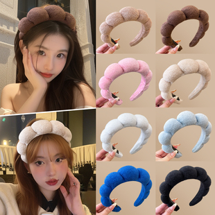 海绵云朵高颅顶发箍女款秋冬宽边压发洗脸防滑头箍发卡子头饰发饰