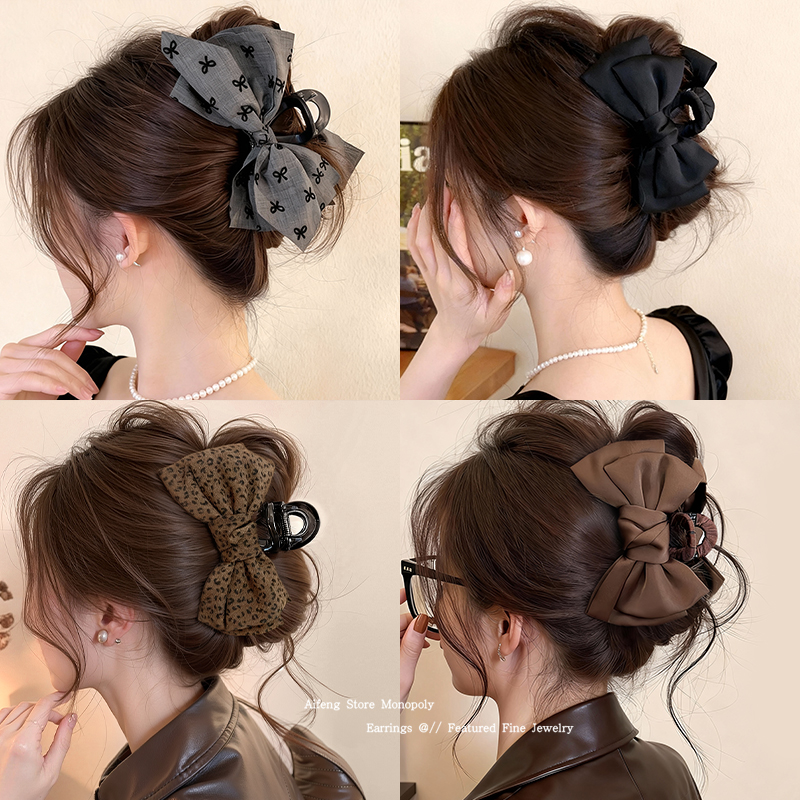2025新款蝴蝶结抓夹大号发量大