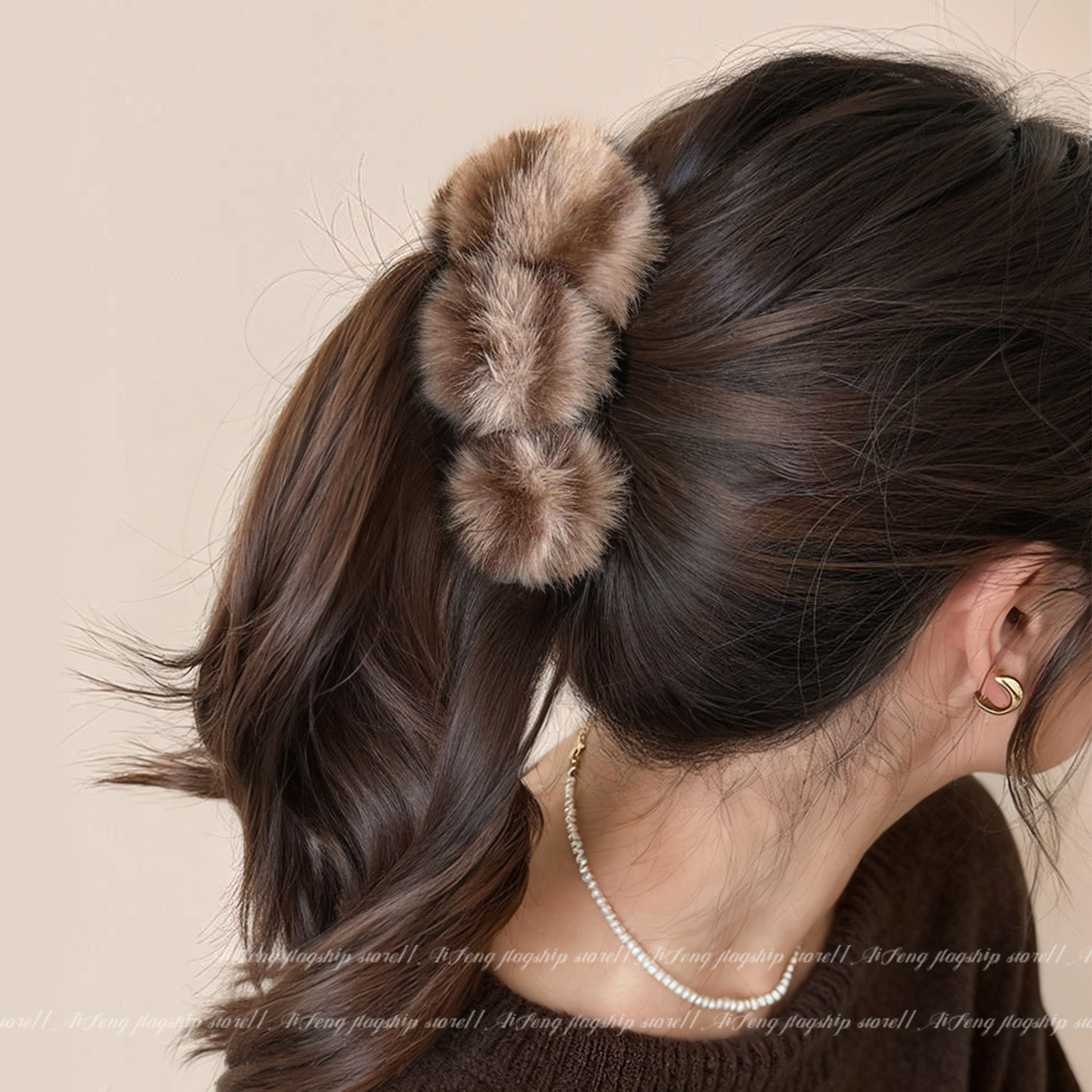 秋冬毛球香蕉夹大号发量多