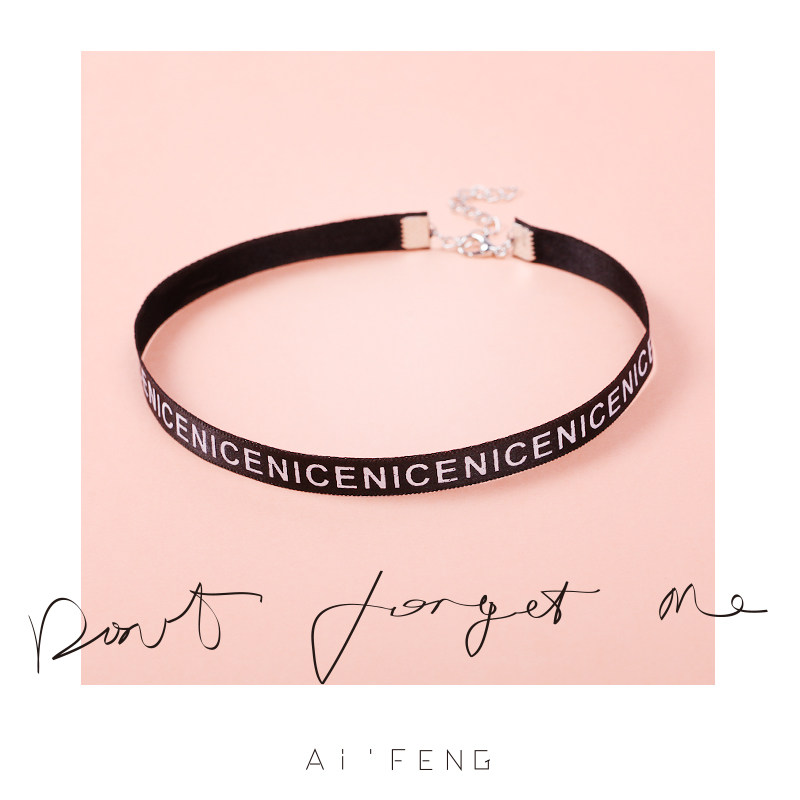 日韩国choker项链女锁骨链短款颈带脖子饰品颈链个性时尚NICE项圈在类目 饰品/流行首饰/时尚饰品新, 项链中 - 来自Buy2taobao.com提供专业的淘宝代购服务