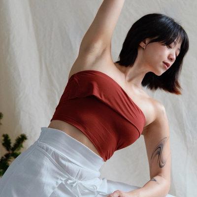 防滑短款瑜伽普拉提抹胸