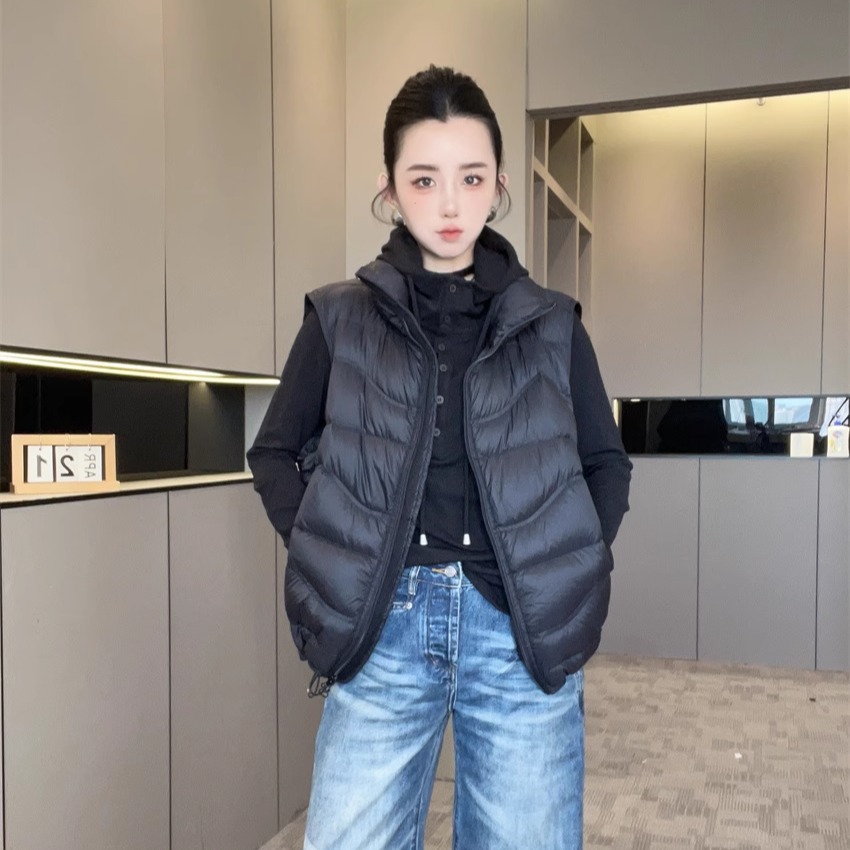 欧洲站女装羽绒马甲女2025