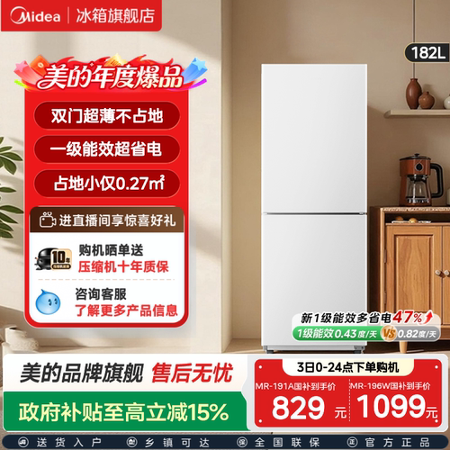 一级能效节能低噪小型冰箱
