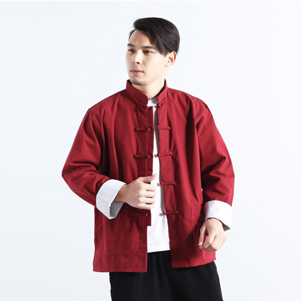 麻凡布衣2025夏新款男式立领中式改良盘扣亚麻6色衬衫男装衬衫