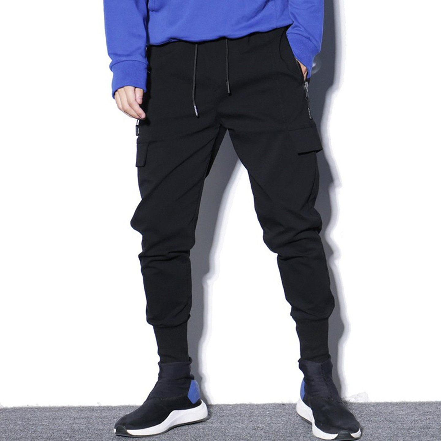 秋冬痞帅潮牌宽松束脚工装裤男百搭运动休闲裤机能痞帅小脚哈伦裤,男装,休闲裤,淘宝优惠券,粉丝福利购,淘宝优惠卷