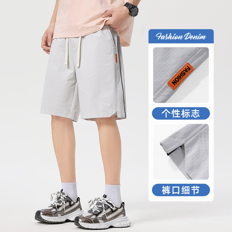 2025新款美式运动短裤子夏季薄款男生五分休闲中裤夏天跑步大裤衩