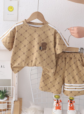 婴儿衣服夏季薄款短袖短裤套装