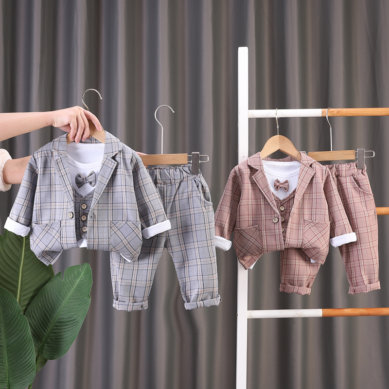男宝宝春装1周岁礼服六12一8八7九9十个月春秋婴儿衣服小西装套装