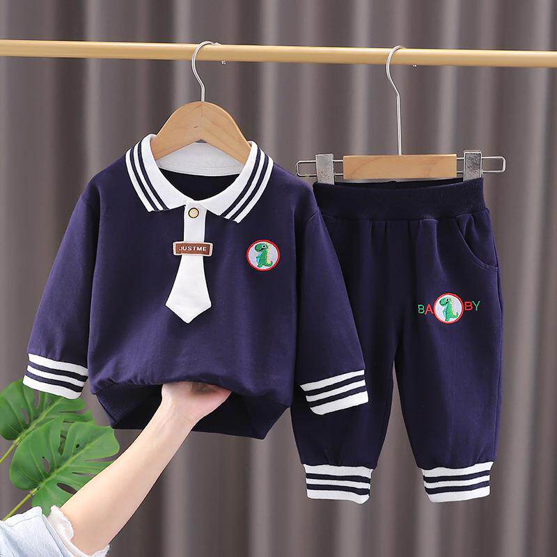 男童卫衣套装春装儿童潮帅气时髦衣服一岁婴儿宝宝纯棉春秋季童装