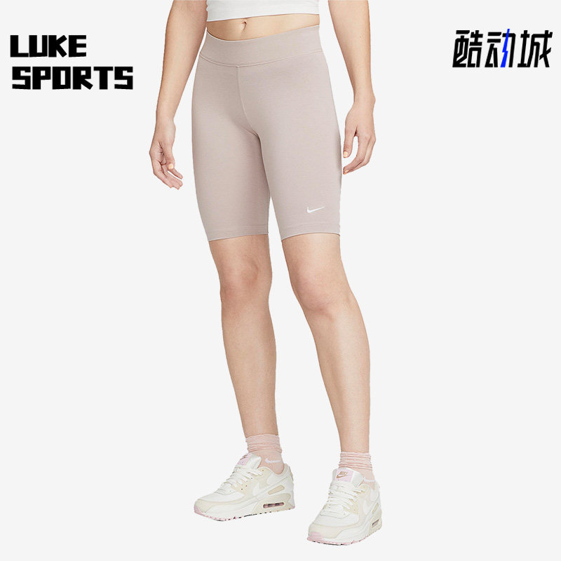 Nike/耐克正品夏季女子单车运动紧身中腰刺绣短裤CZ8527-272