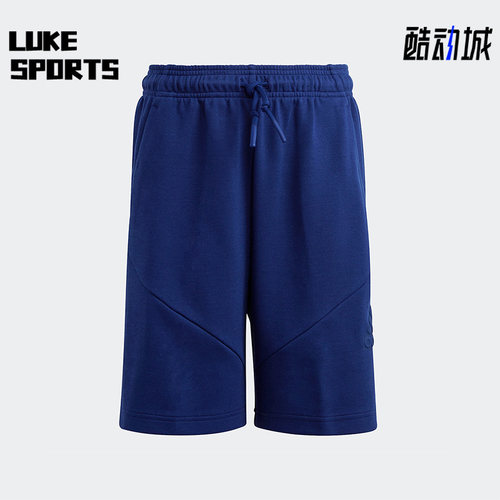 阿迪达斯新款大童运动宽松短裤