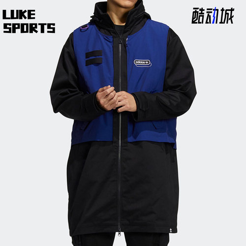Adidas/阿迪达斯正品三叶草男子中长款夹克外套HC0371