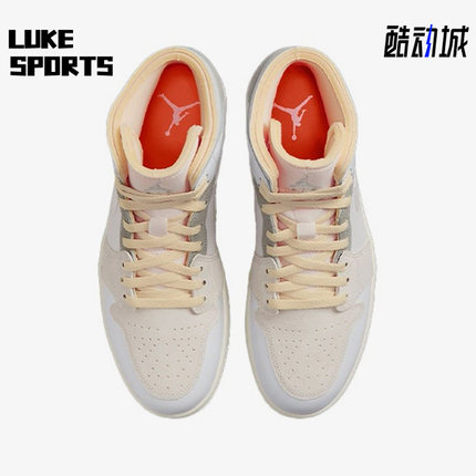 Nike/耐克正品Air jordan 1 Mid AJ1男子复古休闲板鞋DM9652-100