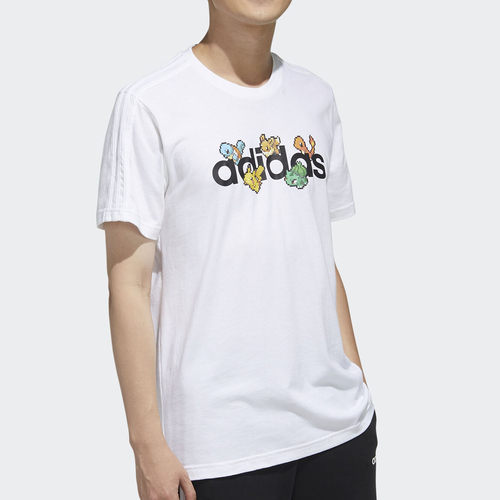 Adidas夏季男子短袖T恤