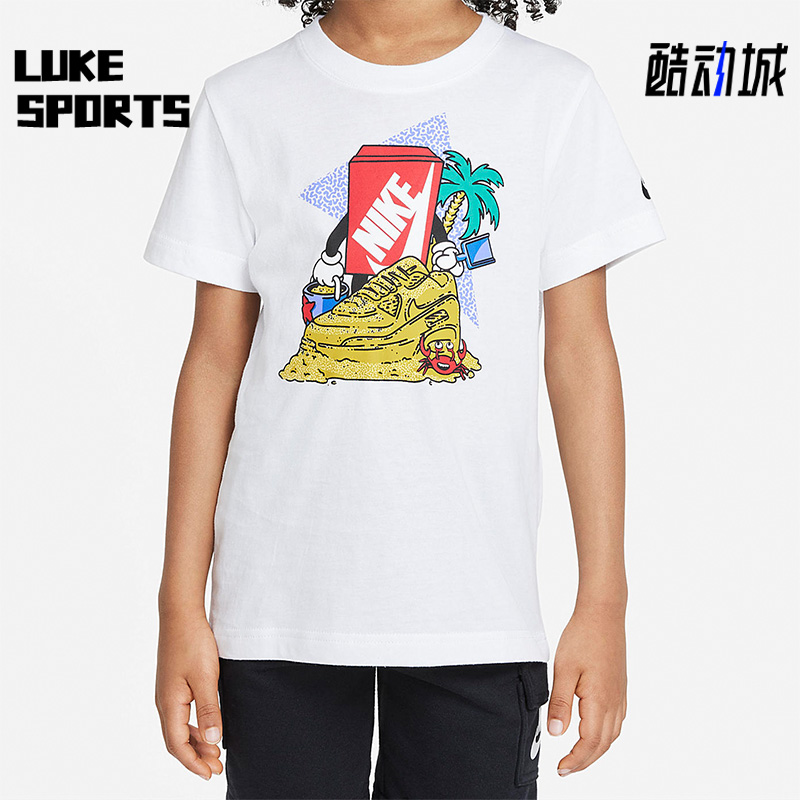 耐克新款小童透气圆领宽松短袖