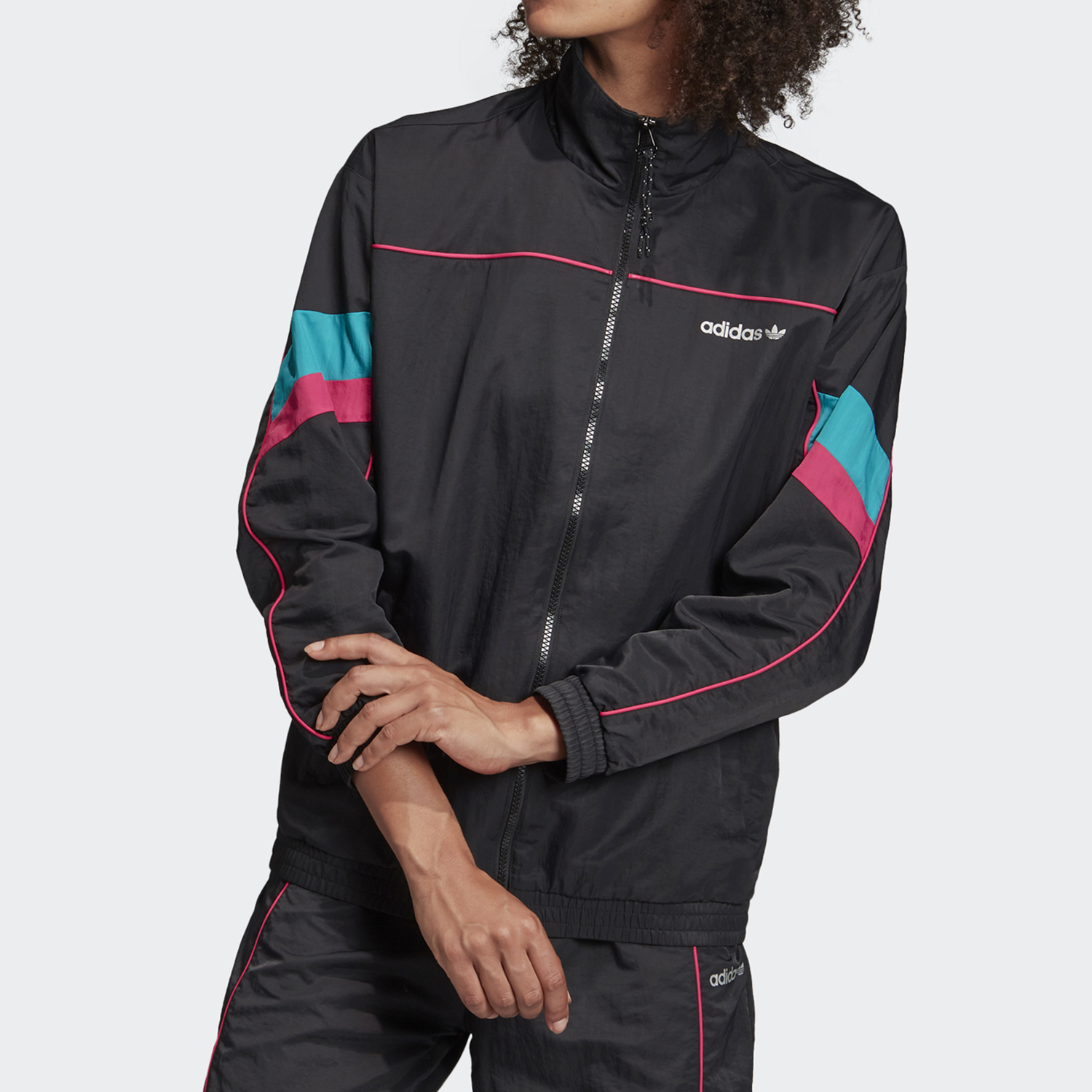 Adidas/阿迪达斯正品三叶草外套女装TECH TT梭织立领夹克 GC8783