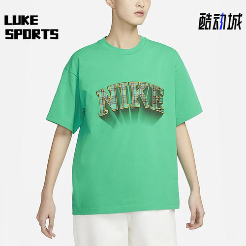 Nike/耐克正品休闲装格纹立体男子运动短袖T恤 FB2736-324