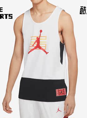 Nike/耐克正品JORDAN运动男子透气圆领无袖背心CW0846-100