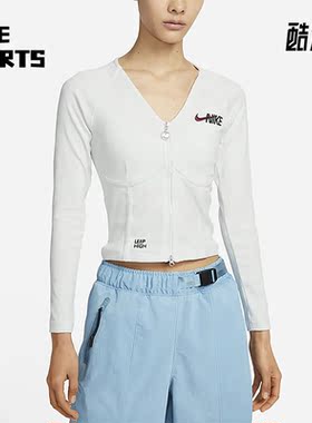 Nike/耐克正品新款女子休闲运动简约开衫外套FD4797-121